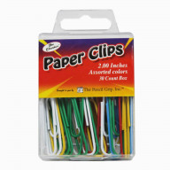 The Classics Paper Clips, 2inches, assorted colors, 30ct