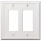WALLPLATE CHELSEA 2R WHT (Pack of 1)