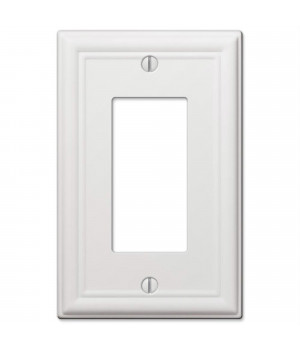 WALLPLATE CHELSEA 1R WHT (Pack of 1)