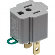OUTLET ADAPTER GRAY 15A