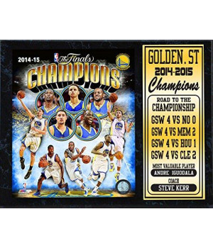 12x15 Stat Plaque - 2015 NBA Champions Golden St. Warriors