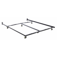 Low Profile Premium Lev-R-Lock Bed Frame Twin/Full/Queen/Cal King/E. King with 6 Legs