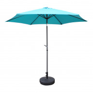 St. Kitts Aluminum 9-foot Patio Umbrella - Aqua Blue