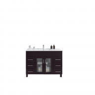 Nova 48 - Brown Cabinet + Ceramic Basin Countertop