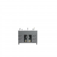 Nova 48 - Grey Cabinet + Ceramic Basin Countertop