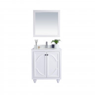 Odyssey - 30 - White Cabinet + Pure White Phoenix Stone Countertop