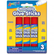 3pk 8g (.282 Oz) Washable Glue Stick - Blister Card (Set of 2)