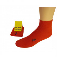 PRASM (Premium Egyptian Cotton) MENS Anklet Socks - 3 PACK-Bright Red