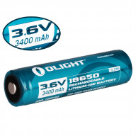 Olight ORB-186P34 Protected 18650 Rechargeable Battery for M22 M20S M18 M20X etc-3400mAh