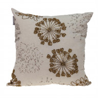 Parkland Collection Periwinkle Transitional Beige Throw Pillow