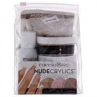 Nudecrylics Cover Powder Kit by Cuccio Pro for Women - 1 Kit 3 x 1.6oz Nudecrylics Color Powders - Dolll Tan, Sunkissed, Cooper Tan, 0.07oz Primer Pen, 0.07oz Instant Nail Glue, 0.07oz Ultra Clear Monomer, 20pc High C Curve Tips Assorted, 20pc Ultra Wear 