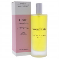 Light Room and Linen Mist - Basil and Lime by Aromaworks for Unisex - 3.4 oz Room Spray