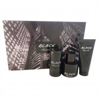 Kenneth Cole Black by Kenneth Cole for Men - 3 Pc Gift Set 3.4oz EDT Spray, 3.4oz After Shave Balm, 2.6oz Deodorant Stick