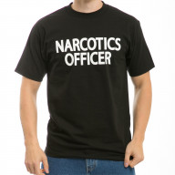 Law Enf.T's, Narcotics Officer Black, 2X