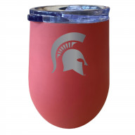 Michigan State Spartans 12 oz Insulated Wine Stainless Steel Tumbler Coral