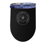 Texas Southern University 12 oz Insulated Wine Stainless Steel Tumbler Black
