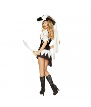 4528 - 5pc Sexy Shipwrecked Sailor Costume - As Shown / Large