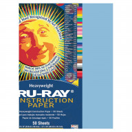 Tru-Ray Sulphite Acid-Free Non-Toxic Construction Paper, 76 lb, 18 x 24 Inches, Sky Blue, Pack of 50