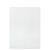 School Smart Cross-Section Ruled Drawing Paper, 50 lb, 9 X 12 in, 1/4 in Ruled, White, Pack of 500