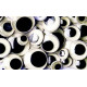 Chenille Kraft Round Wiggle Eye, 7 mm, Black on White, Pack of 100