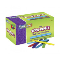 Chenille Kraft Wood Non-Toxic Craft Stick, 4-1/2 X 3/8 X 1/2 in, Assorted Color, Pack of 1000