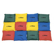 School Smart 5 x 5 in Nylon-Covered Beanbags, Pack of 12