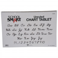 School Smart Chart Tablet, 24 x 16 Inches, Unruled, 25 Sheets