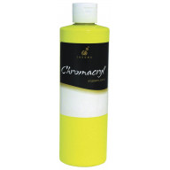Chromacryl Premium Students Acrylic Paint, 1 pt Bottle, Primary Cool Yellow
