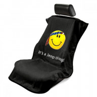 Jeep Black Smiley Face Seat Armour