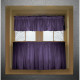 Purple 24 inch Cafe Curtains unlined