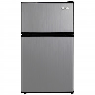 3.1 Cu.Ft. Double Door Refrigerator With Energy Star - Stainless Steel