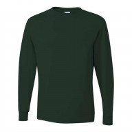 JERZEES Dri-Power Long Sleeve 50/50 T-Shirt - Forest Green, S