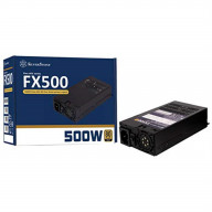 500W,FlexATX form factor, single +12V rail with 41.67A output, Silent 40mmFan with 20~40dBA, efficiency 80PlusGold certification, fixed cable, 2x6+2pin PCI-E.