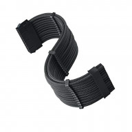 SST-PP07E-MBB, 24pin black sleeve extension cable, 18AWG, black cable comb x 4,