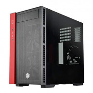 Black mesh front panel with red trim, Steel body black internal, M-ATX MB, front 2*120mm RGB fan(2*120/140 mm fan slot ), rear 1*120mm fan slot, 3*3.5