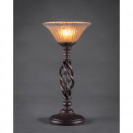 Elegant Table Lamp Shown In Dark Granite Finish With 10