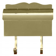 Provincial Collection Brass Mailboxes (Roll Top) In Smooth Polished Brass