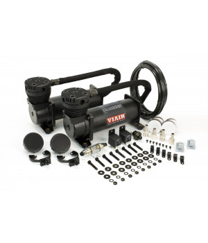 Dual Stealth Black 480C Value Pack (200 PSI, 480C/2, 165/200 P. Switch, 40 Amp Relay/2, Fuse Holder)