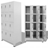 vidaXL Locker Cabinet with 12 Compartments 35.4