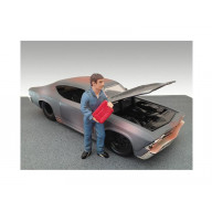 Mechanic Dan Figure For 1:24 Diecast Model Car By American Diorama