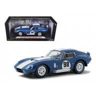 1965 Shelby Cobra Daytona Coupe Blue #98 1/18 Diecast Model Car by Shelby Collectibles