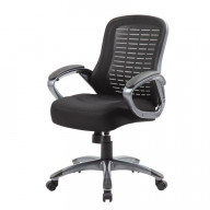 Boss Ribbed High Back Mesh Chair