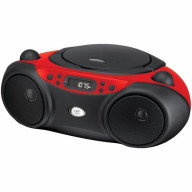 Cd Plyr Boombx Blk/Red