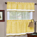 Buffalo Check Window Curtain Valance - 58x14 - Yellow