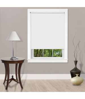 Cords Free Tear Down Light Filtering Window Shade 37x72 White