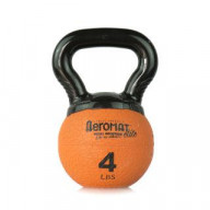 Aeromat Elite Mini Kettlebell Medicine Ball, 4 lb, color: Orange