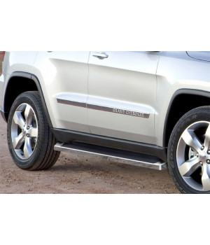 2011-2018 Jeep Grand Cherokee (Excl. Diesel Model) Will not fit with OE skirt cladding 6061 Aircraft Aluminum Polish finishing iRunning Board