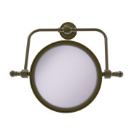 Retro Dot Collection Wall Mounted Swivel Make-Up Mirror 8 Inch Diameter with 3X Magnification - RDM-4/3X-ABR