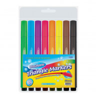 BAZIC 8 Color Jumbo Triangle Washable Markers
