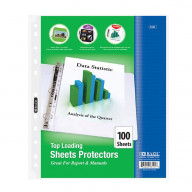 BAZIC Top Loading Sheet Protectors (100/Pack)